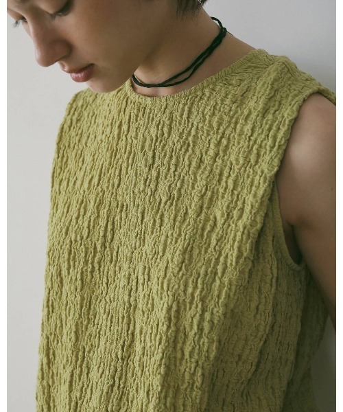 anuke(アンヌーク)の「Sleeveless Shirring Onepiece(ワンピース・レディース・ブラウン/ライトグリーン/ブラック・36inch/38inch)」の11枚目の写真