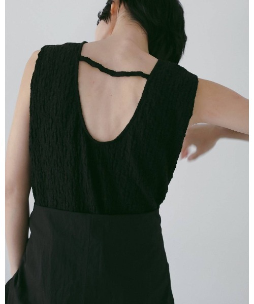 anuke(アンヌーク)の「Sleeveless Shirring Onepiece(ワンピース・レディース・ブラウン/ライトグリーン/ブラック・36inch/38inch)」の14枚目の写真