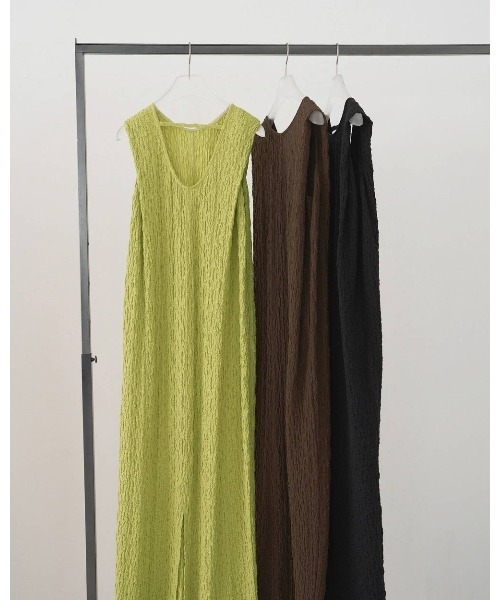 anuke(アンヌーク)の「Sleeveless Shirring Onepiece(ワンピース・レディース・ブラウン/ライトグリーン/ブラック・36inch/38inch)」の15枚目の写真
