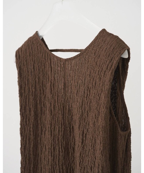 anuke(アンヌーク)の「Sleeveless Shirring Onepiece(ワンピース・レディース・ブラウン/ライトグリーン/ブラック・36inch/38inch)」の16枚目の写真