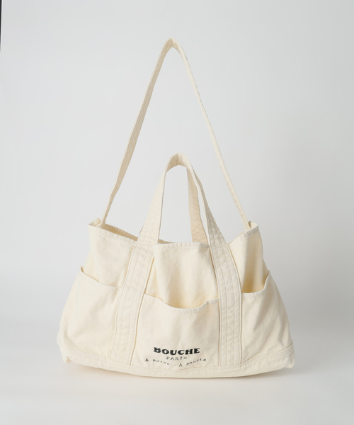 SLOBE IENA（スローブイエナ）の「《追加2》BOUCHE SLOBE別注 キャンバストートバッグ（トートバッグ・レディース・アイボリー/ピンク・FREE）」の13枚目の写真