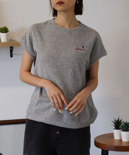The Endless Summer(エンドレスサマー)の「TES COMFORTABLE PILE FRENCH SLEEVE / Tシャツ(Tシャツ/カットソー・レディース・ネイビー/ブラック/グレー・FREE)」の3枚目の写真