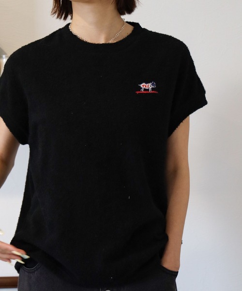 The Endless Summer(エンドレスサマー)の「TES COMFORTABLE PILE FRENCH SLEEVE / Tシャツ(Tシャツ/カットソー・レディース・ネイビー/ブラック/グレー・FREE)」の7枚目の写真
