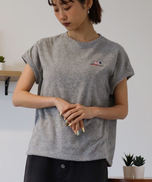 The Endless Summer(エンドレスサマー)の「TES COMFORTABLE PILE FRENCH SLEEVE / Tシャツ(Tシャツ/カットソー・レディース・ネイビー/ブラック/グレー・FREE)」の8枚目の写真