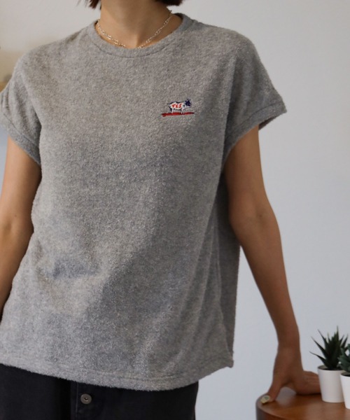 The Endless Summer(エンドレスサマー)の「TES COMFORTABLE PILE FRENCH SLEEVE / Tシャツ(Tシャツ/カットソー・レディース・ネイビー/ブラック/グレー・FREE)」の11枚目の写真