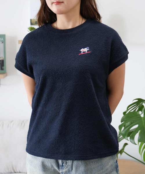 The Endless Summer(エンドレスサマー)の「TES COMFORTABLE PILE FRENCH SLEEVE / Tシャツ(Tシャツ/カットソー・レディース・ネイビー/ブラック/グレー・FREE)」の12枚目の写真