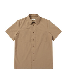 SOLEW（ソル）の「リップストップハーフスリーブポケットシャツ_カーキ（シャツ/ブラウス）」
