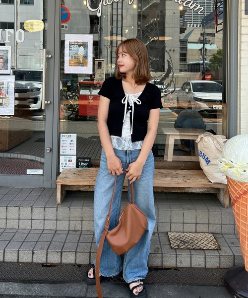EFOLE(エフォル)の「【軽量/3way/500ml収納】Sakippe×EFOLE コラボ 3wayワンショルダーバッグ(ショルダーバッグ・レディース・ブラック/キャメル・FREE)」の7枚目の写真