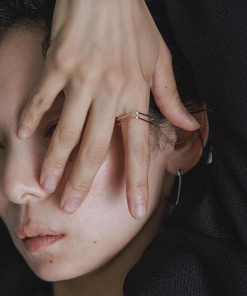 SMELLY(スメリー)の「SMELLY so’ slender square ring(リング・レディース・ゴールド・10)」の2枚目の写真