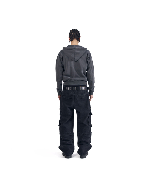 AAKAM(アーカム)の「Knee Incision Zippered Cargo Pants (Black)(その他パンツ・レディース・その他・1/2)」の13枚目の写真