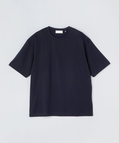 SHIPS（シップス）の「SHIPS: I Cottoni di Albini クルーネック スムース ショートスリーブ Tシャツ（Tシャツ/カットソー・メンズ・ブラック/ホワイト/ダークグレー/ネイビー・SMALL/MEDIUM/LARGE/X-LARGE）」の4枚目の写真