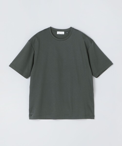 SHIPS（シップス）の「SHIPS: I Cottoni di Albini クルーネック スムース ショートスリーブ Tシャツ（Tシャツ/カットソー・メンズ・ブラック/ホワイト/ダークグレー/ネイビー・SMALL/MEDIUM/LARGE/X-LARGE）」の3枚目の写真