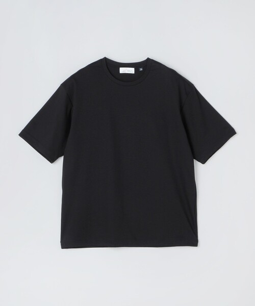 SHIPS（シップス）の「SHIPS: I Cottoni di Albini クルーネック スムース ショートスリーブ Tシャツ（Tシャツ/カットソー・メンズ・ブラック/ホワイト/ダークグレー/ネイビー・SMALL/MEDIUM/LARGE/X-LARGE）」の2枚目の写真