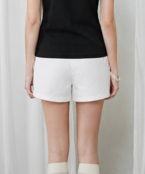 Rohwel（ローウェル）の「Stud Detail Short Pants / スタッズディテールショートパンツ（その他パンツ・レディース・ホワイト/チャコールグレー/ベージュ・FREE）」の22枚目の写真