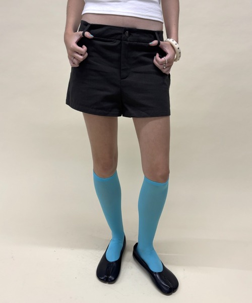 Rohwel（ローウェル）の「Stud Detail Short Pants / スタッズディテールショートパンツ（その他パンツ・レディース・ホワイト/チャコールグレー/ベージュ・FREE）」の15枚目の写真
