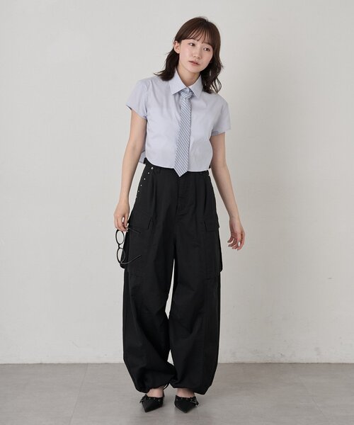 mline（エムライン）の「[mline]スタッズカーゴパンツ（その他パンツ・レディース・ブラック・1/2）」の9枚目の写真