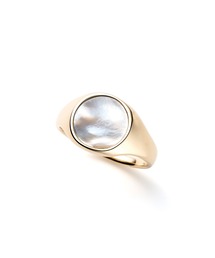 Irise coffret（イリスコフレ）の「［UNTITLED］K10YG ホワイト シェル ラウンド リング｜White lipped oyster Ring（リング）」