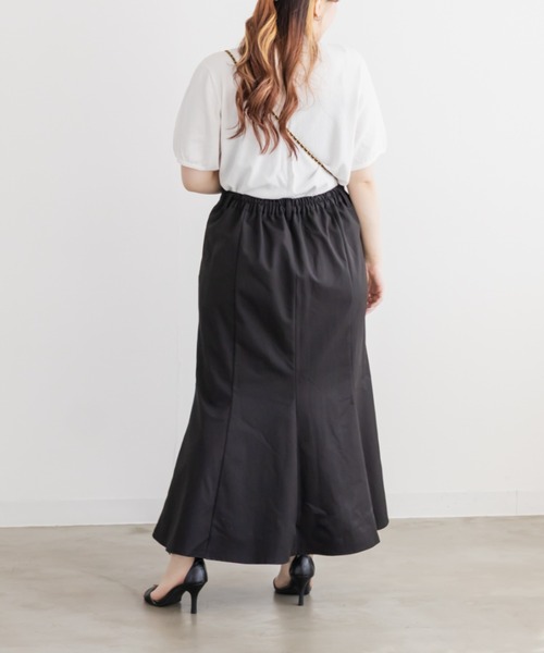 CLETTE(クレット)の「CLETTEオリジナルベーシックサマーニット(ニット/セーター・レディース・オフホワイト/グリーン/ブラック/ブルー・3L/LL/4L)」の7枚目の写真