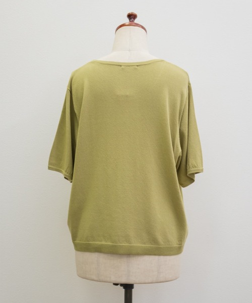 CLETTE(クレット)の「CLETTEオリジナルベーシックサマーニット(ニット/セーター・レディース・オフホワイト/グリーン/ブラック/ブルー・3L/LL/4L)」の21枚目の写真