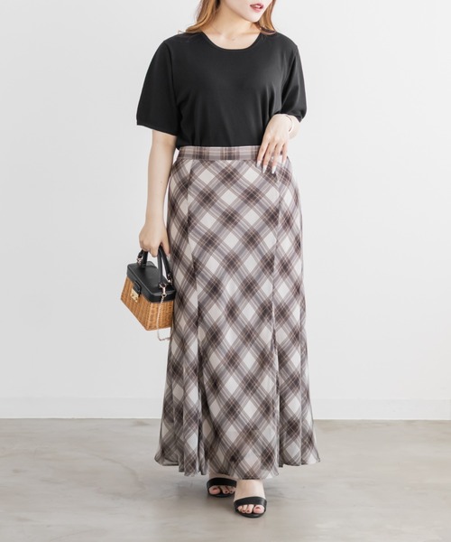 CLETTE(クレット)の「CLETTEオリジナルベーシックサマーニット(ニット/セーター・レディース・オフホワイト/グリーン/ブラック/ブルー・3L/LL/4L)」の10枚目の写真