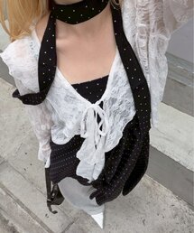 ラッフルレースボレロカーディガン