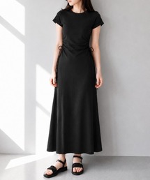 サイドシャーリングワンピース