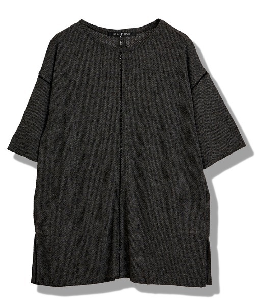 NO ID.(ノーアイディ)の「mt10593-ダイヤステッチサーマルC-N-PO Tシャツ(459010-536T)(Tシャツ/カットソー・メンズ・グレー/ホワイト/ブラック・ONE SIZE)」の17枚目の写真