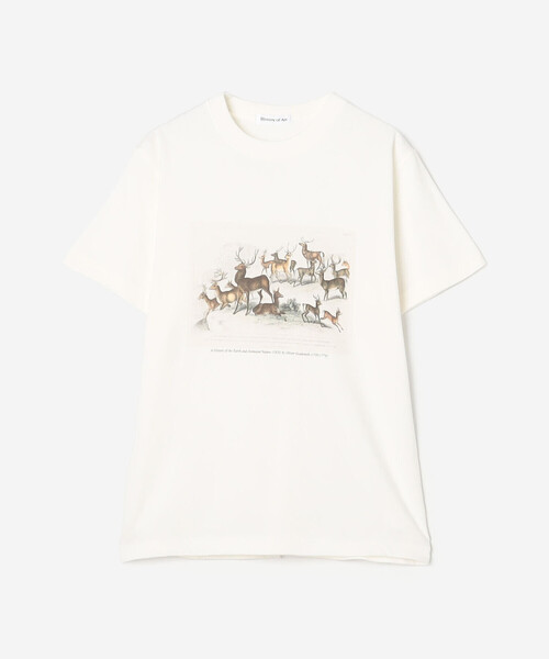 Bshop(ビショップ)の「History of Art | プリントTシャツ DEER WOMEN(Tシャツ/カットソー・レディース・ホワイト系その他・S)」の2枚目の写真