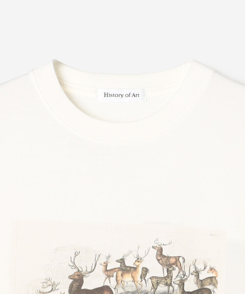 Bshop(ビショップ)の「History of Art | プリントTシャツ DEER WOMEN(Tシャツ/カットソー・レディース・ホワイト系その他・S)」の4枚目の写真