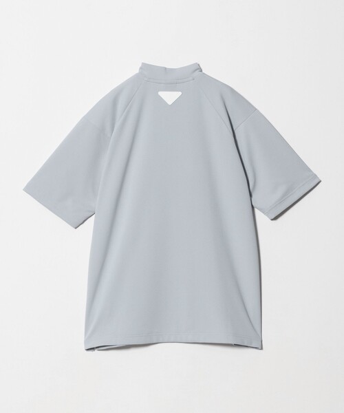 メンズ ハニカム モックネック シャツ 吸水速乾（Tシャツ/カットソー