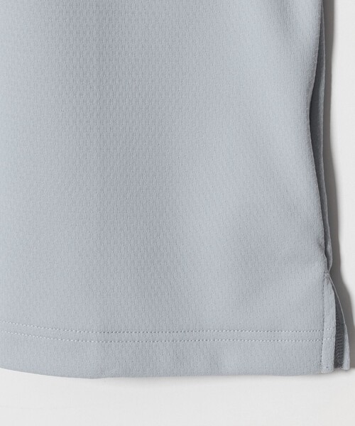 UNITED ARROWS GOLF（ユナイテッドアローズゴルフ）の「メンズ ハニカム モックネック シャツ　吸水速乾（Tシャツ/カットソー・メンズ・ブラック/グレー系・M/L/XL）」の6枚目の写真
