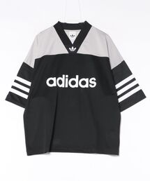 adidas（アディダス）の「adidas アディダス M AC OVERSIZED FTBJERSEY ショートスリーブ KS7546 BLACK/WHITE（Tシャツ/カットソー）」