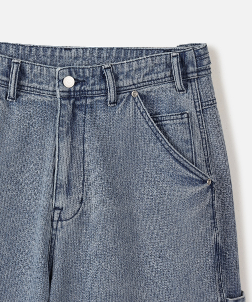 247SERIES（247シリーズ）の「チェーンドウェイルデニムショーツBLUE（デニムパンツ・メンズ・ブルー・SMALL/MEDIUM/LARGE/X-LARGE/X-SMALL）」の4枚目の写真