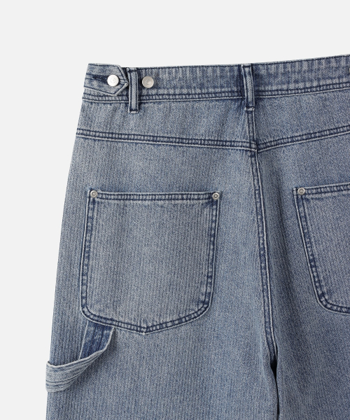247SERIES（247シリーズ）の「チェーンドウェイルデニムショーツBLUE（デニムパンツ・メンズ・ブルー・SMALL/MEDIUM/LARGE/X-LARGE/X-SMALL）」の6枚目の写真