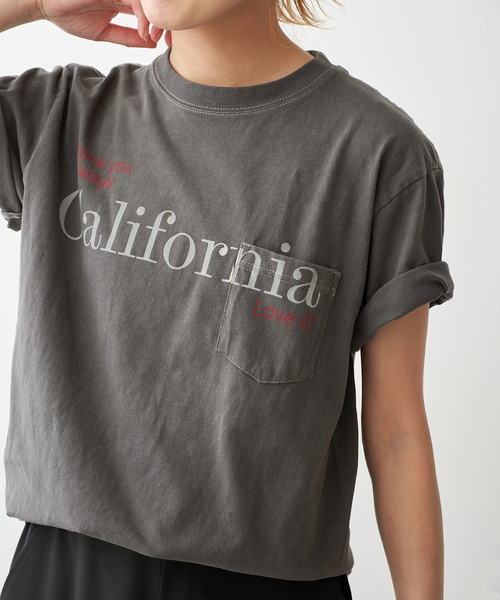 Spick & Span(スピックアンドスパン)の「melple / メイプル Pasadena Pocket S/S (Thank you al(Tシャツ/カットソー・レディース・ブラック系その他/ホワイト/ブラウン・SMALL)」の3枚目の写真