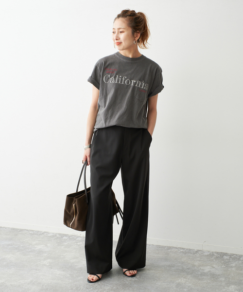 Spick & Span(スピックアンドスパン)の「melple / メイプル Pasadena Pocket S/S (Thank you al(Tシャツ/カットソー・レディース・ブラック系その他/ホワイト/ブラウン・SMALL)」の17枚目の写真