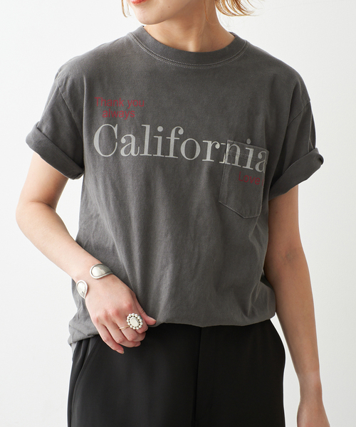 Spick & Span(スピックアンドスパン)の「melple / メイプル Pasadena Pocket S/S (Thank you al(Tシャツ/カットソー・レディース・ブラック系その他/ホワイト/ブラウン・SMALL)」の5枚目の写真