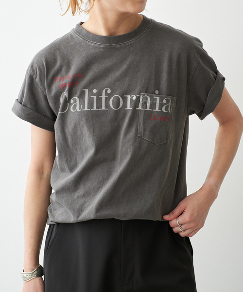 Spick & Span(スピックアンドスパン)の「melple / メイプル Pasadena Pocket S/S (Thank you al(Tシャツ/カットソー・レディース・ブラック系その他/ホワイト/ブラウン・SMALL)」の6枚目の写真
