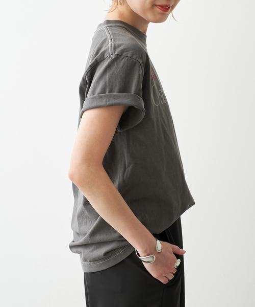 Spick & Span(スピックアンドスパン)の「melple / メイプル Pasadena Pocket S/S (Thank you al(Tシャツ/カットソー・レディース・ブラック系その他/ホワイト/ブラウン・SMALL)」の7枚目の写真