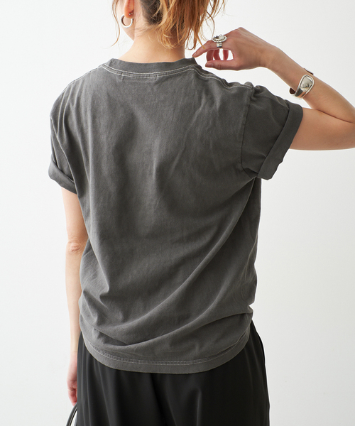 Spick & Span(スピックアンドスパン)の「melple / メイプル Pasadena Pocket S/S (Thank you al(Tシャツ/カットソー・レディース・ブラック系その他/ホワイト/ブラウン・SMALL)」の8枚目の写真