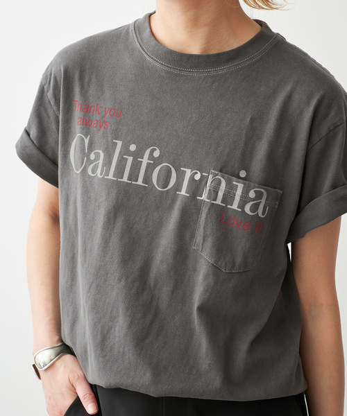 Spick & Span(スピックアンドスパン)の「melple / メイプル Pasadena Pocket S/S (Thank you al(Tシャツ/カットソー・レディース・ブラック系その他/ホワイト/ブラウン・SMALL)」の9枚目の写真