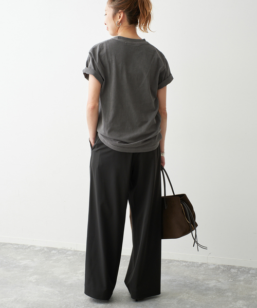 Spick & Span(スピックアンドスパン)の「melple / メイプル Pasadena Pocket S/S (Thank you al(Tシャツ/カットソー・レディース・ブラック系その他/ホワイト/ブラウン・SMALL)」の10枚目の写真