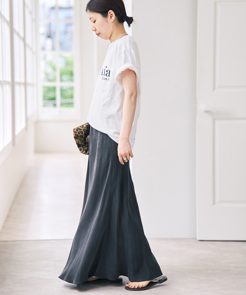 Spick & Span(スピックアンドスパン)の「melple / メイプル Pasadena Pocket S/S (Thank you al(Tシャツ/カットソー・レディース・ブラック系その他/ホワイト/ブラウン・SMALL)」の14枚目の写真
