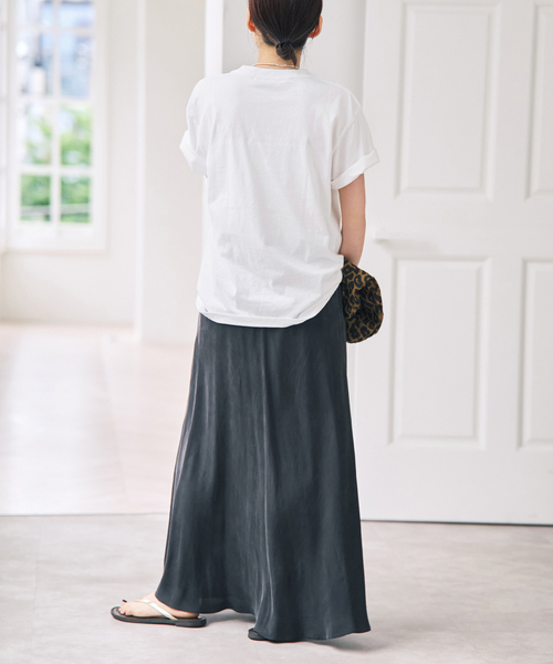 Spick & Span(スピックアンドスパン)の「melple / メイプル Pasadena Pocket S/S (Thank you al(Tシャツ/カットソー・レディース・ブラック系その他/ホワイト/ブラウン・SMALL)」の15枚目の写真