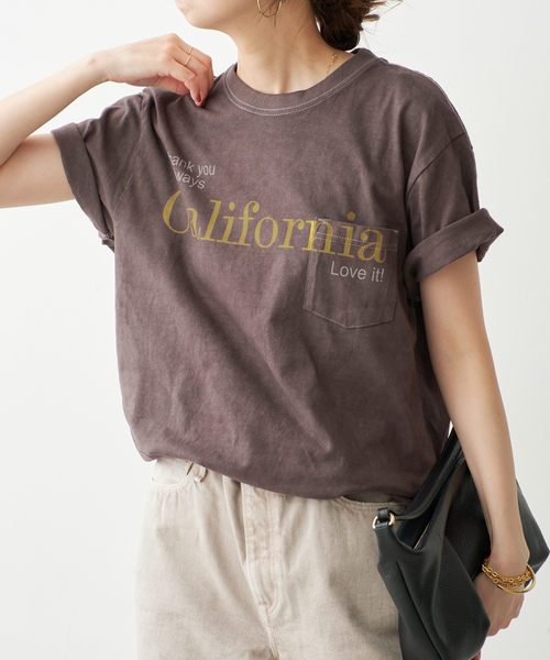 Spick & Span(スピックアンドスパン)の「melple / メイプル Pasadena Pocket S/S (Thank you al(Tシャツ/カットソー・レディース・ブラック系その他/ホワイト/ブラウン・SMALL)」の16枚目の写真