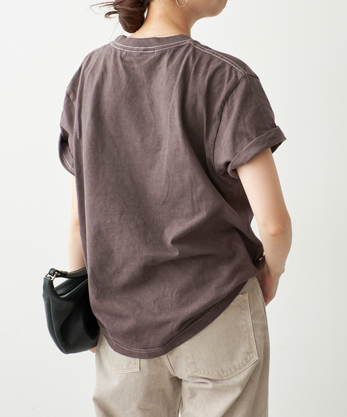 Spick & Span(スピックアンドスパン)の「melple / メイプル Pasadena Pocket S/S (Thank you al(Tシャツ/カットソー・レディース・ブラック系その他/ホワイト/ブラウン・SMALL)」の20枚目の写真