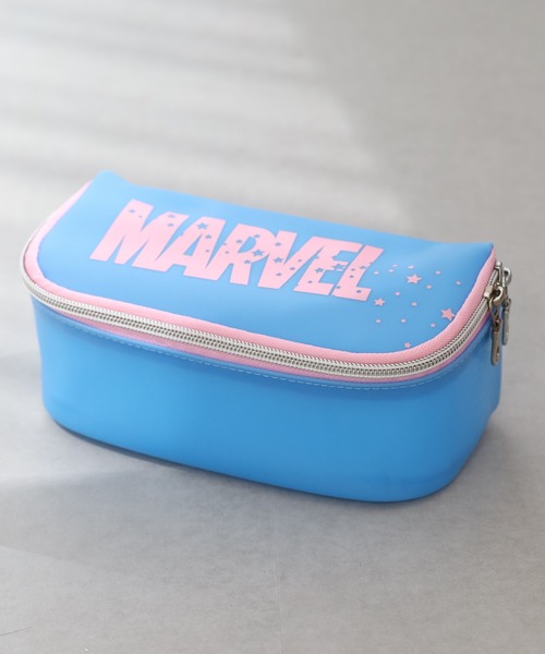 MARVEL(マーベル)の「MARVEL マーベルフルオープンポーチ シリコン(ポーチ・レディース・ブラック/ブルー・FREE)」の6枚目の写真