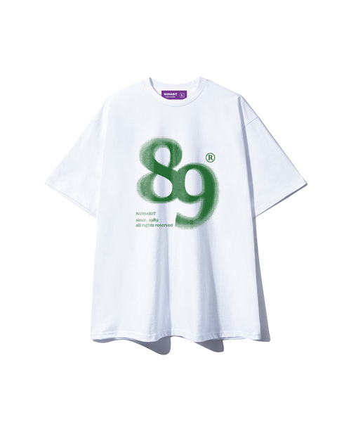NUHABIT（ニューハビット）の「SINCE オーバーサイズ 半袖 (SOS2-5NH1366)（Tシャツ/カットソー・メンズ・ホワイト/ライトグレー/ブラック/ネイビー・MEDIUM/LARGE/X-LARGE）」の2枚目の写真