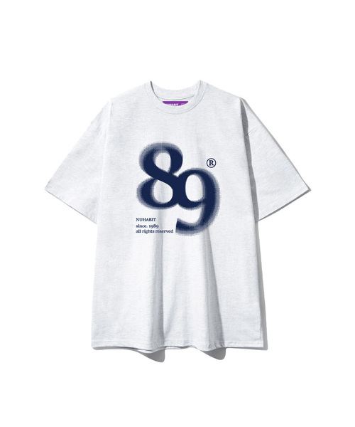 NUHABIT（ニューハビット）の「SINCE オーバーサイズ 半袖 (SOS2-5NH1366)（Tシャツ/カットソー・メンズ・ホワイト/ライトグレー/ブラック/ネイビー・MEDIUM/LARGE/X-LARGE）」の3枚目の写真