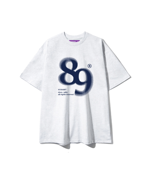 NUHABIT（ニューハビット）の「SINCE オーバーサイズ 半袖 (SOS2-5NH1366)（Tシャツ/カットソー・メンズ・ホワイト/ライトグレー/ブラック/ネイビー・MEDIUM/LARGE/X-LARGE）」の7枚目の写真